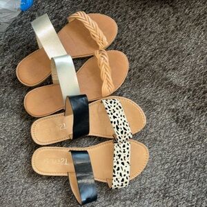 Gold - size 6, printed - size 7